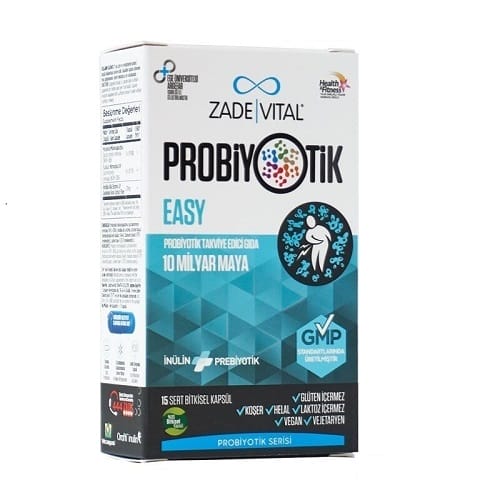 Zade Vital Easy Probiyotik 15 Kapsül Zade Vital Easy Probiyotik 15 Kapsül